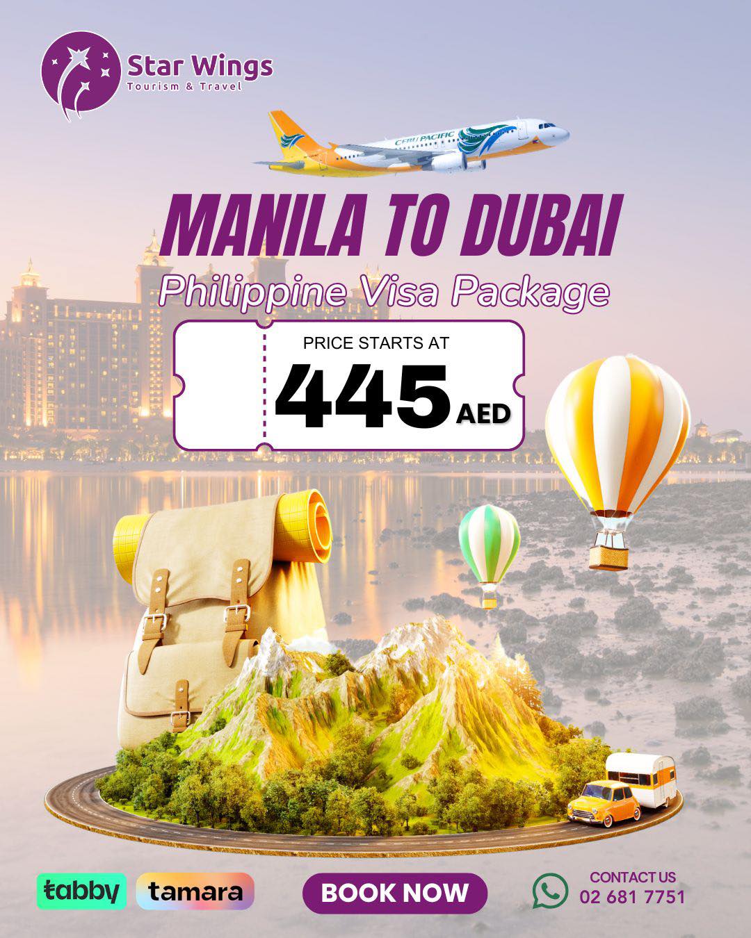 Manila to Dubai Made Easy — All-In Visa Package from AED 445!